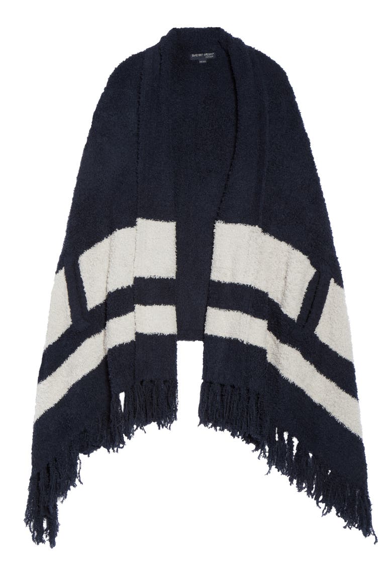 CozyChic™ Malibu Wrap, Alternate, color, INDIGO/ OYSTER STRIPE