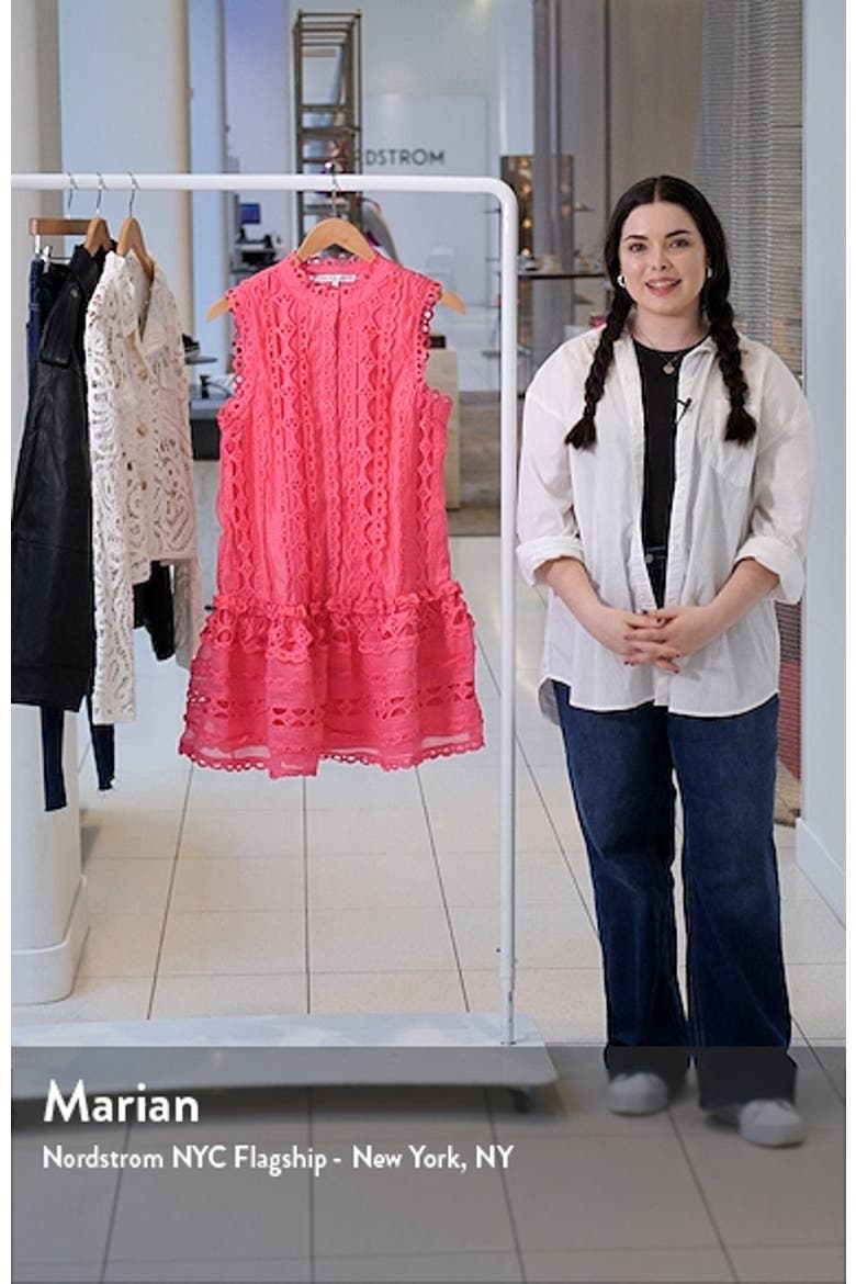Sleeveless Lace A-Line Dress video
