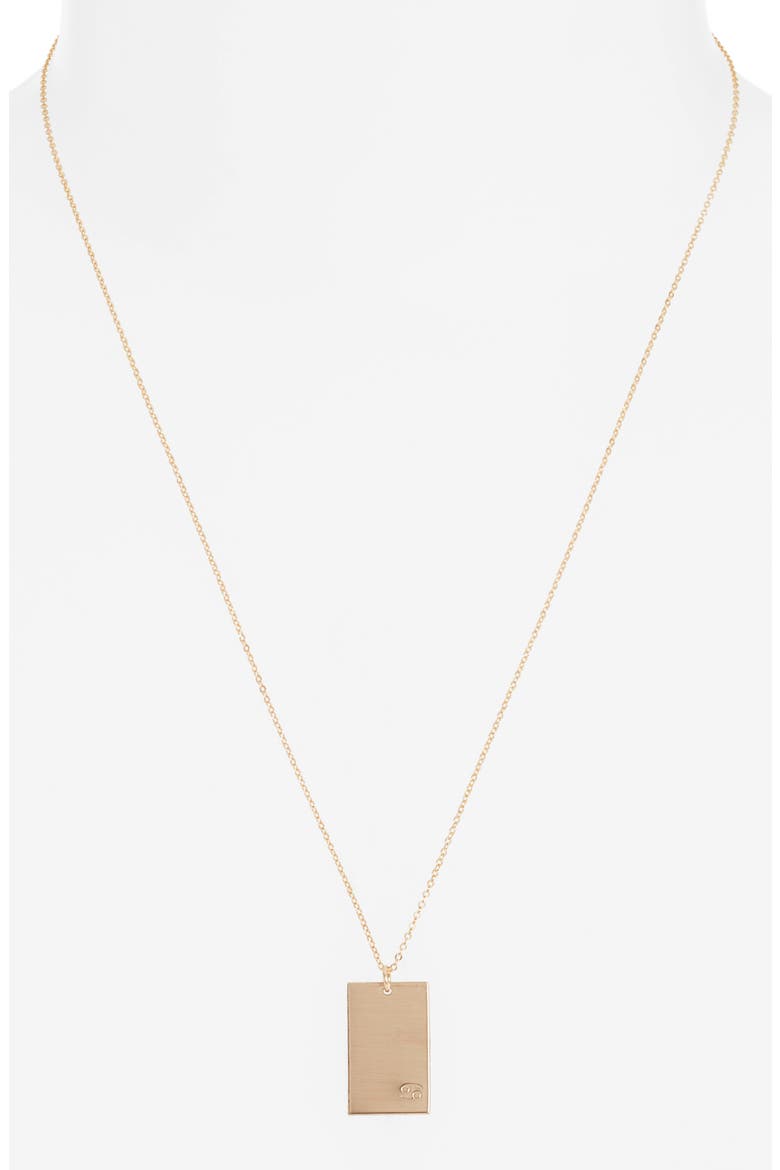 Goldie Zodiac Pendant Necklace, Alternate, color, GOLD / CANCER