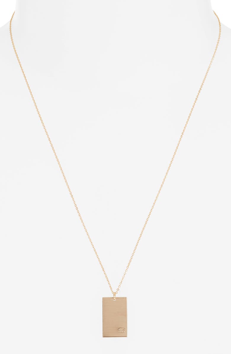 Set & Stones Goldie Zodiac Pendant Necklace, Alternate, color, Gold / Cancer