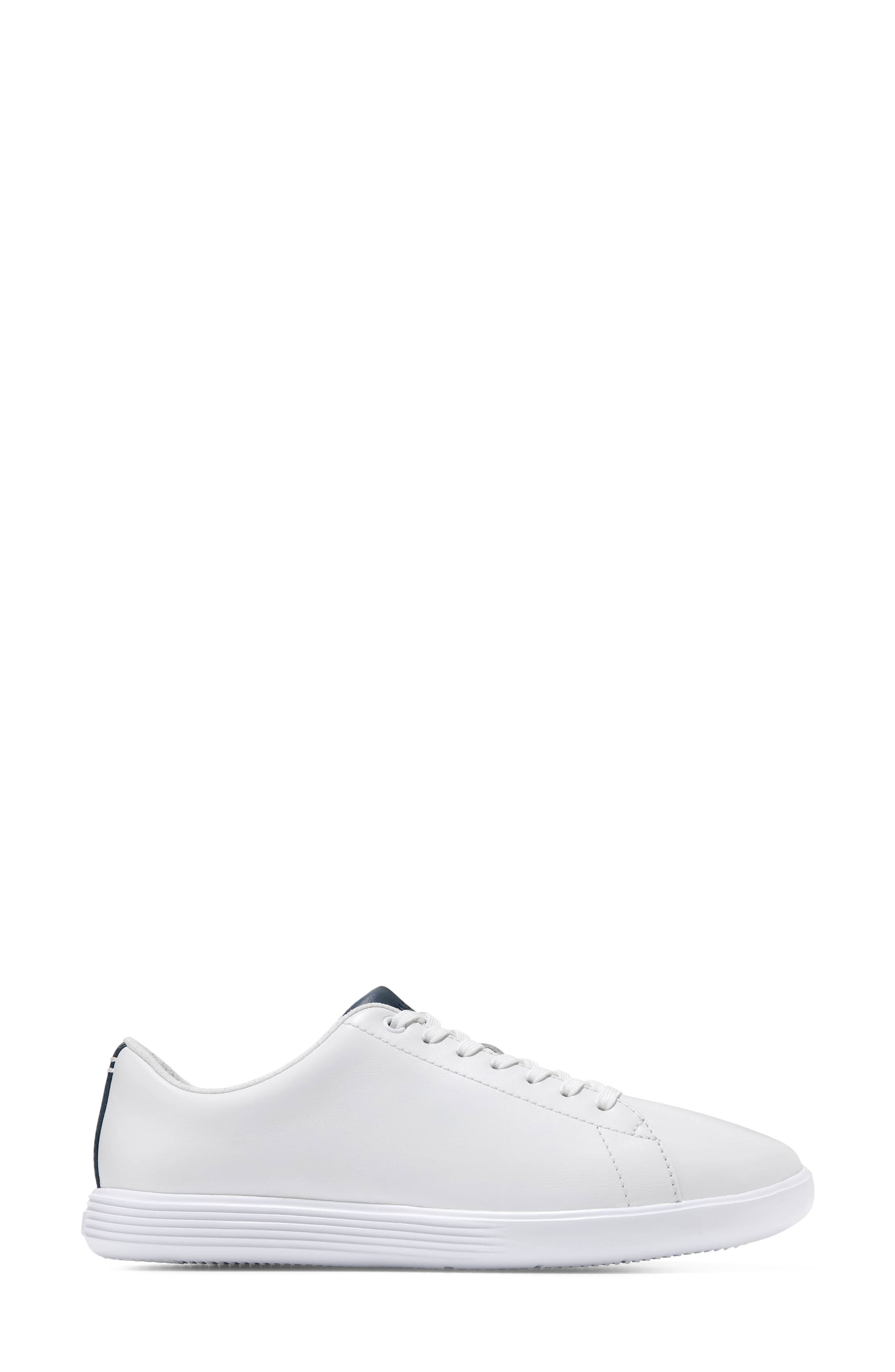Grand Crosscourt Sneaker, Alternate, color, WHITE LEATHER / NAVY BLAZER