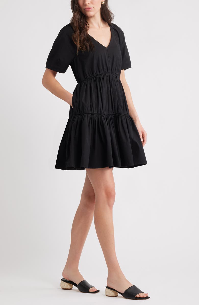 Nordstrom Winona Slide Sandal, Alternate, color, Black