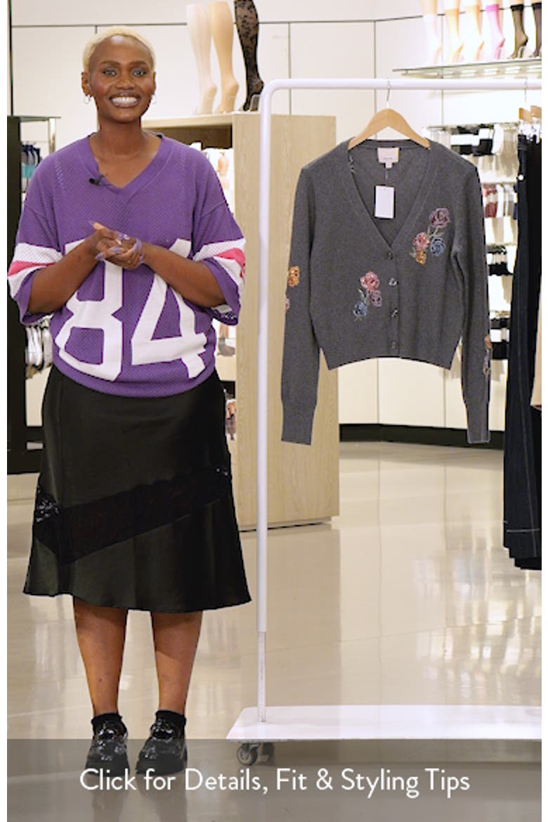 Nikko Floral Ribbons Cotton Blend Cardigan video