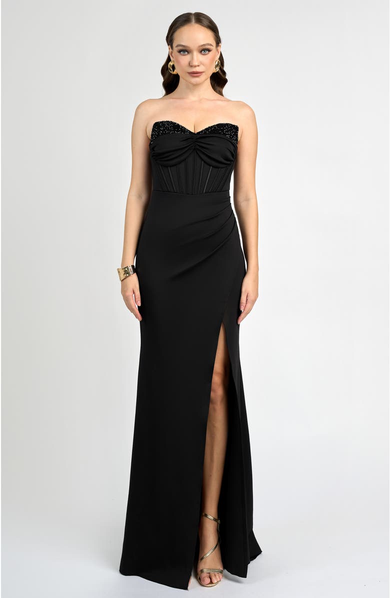 Bariano Mara Corset Maxi, Main, color, Black