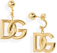 Dolce&Gabbana Logo Drop Back Earrings