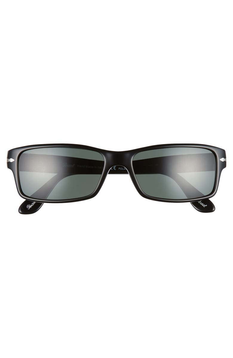 Persol 57mm Polarized Rectangle Sunglasses, Alternate, color,