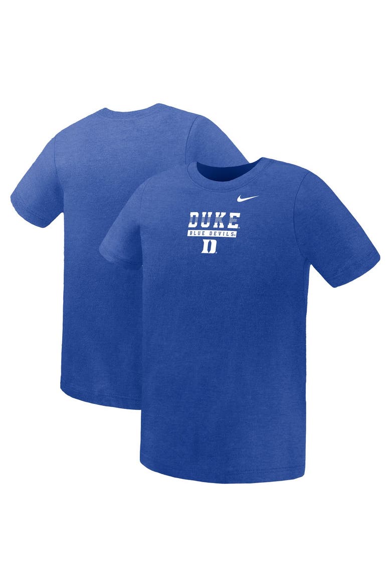 Preschool Nike Royal Duke Blue Devils Name Bar Legend Dri-FIT T-Shirt, Main, color, Royal