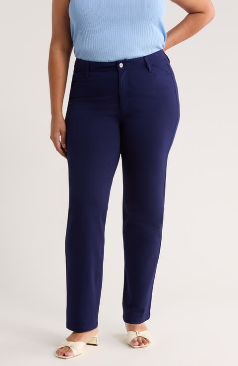 Lexington Straight Leg Pants (Plus)