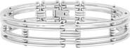 Bliss Diamond Men's Steel Single tone 13.5mm Link Flexible Clasp 8.5 " Bracelet