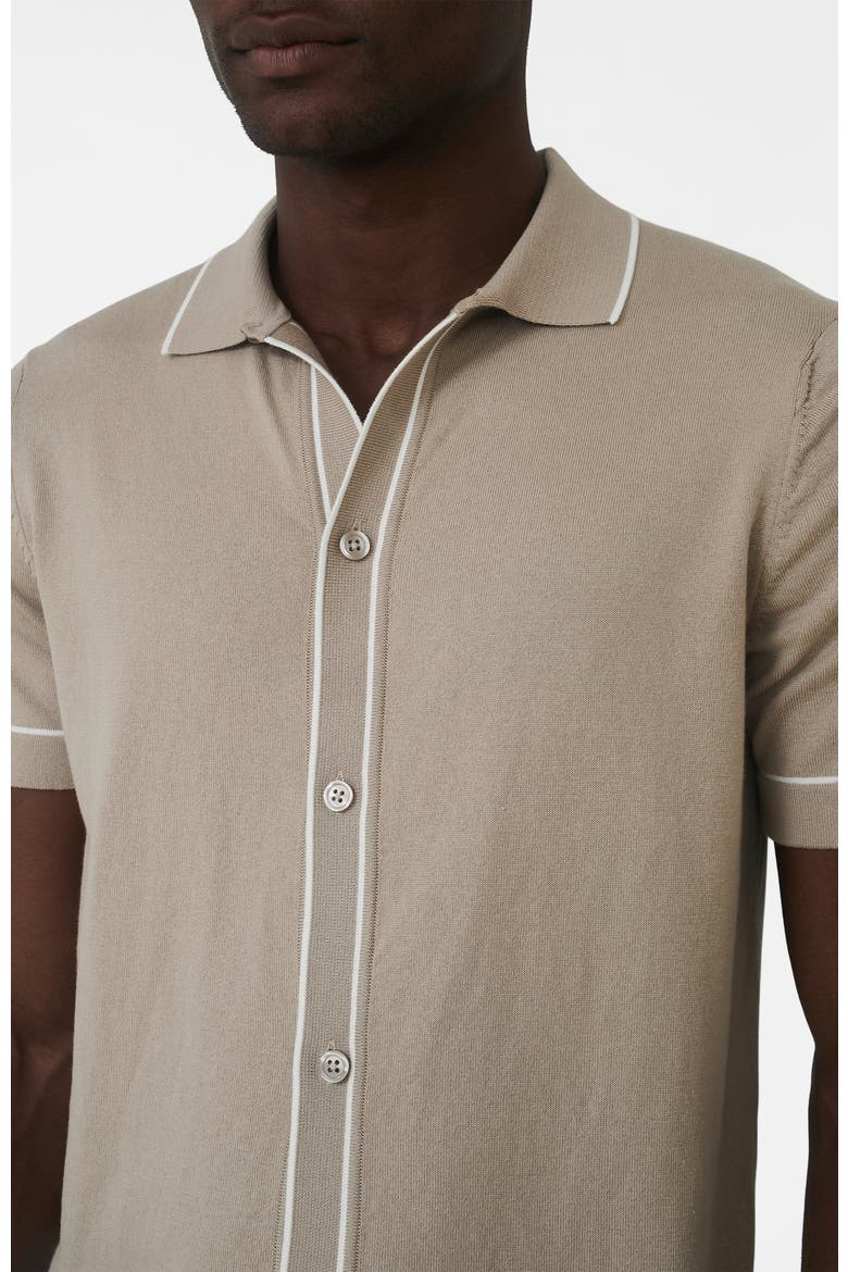 Luciano Slim Knit Shirt, Alternate, color, Medium Beige
