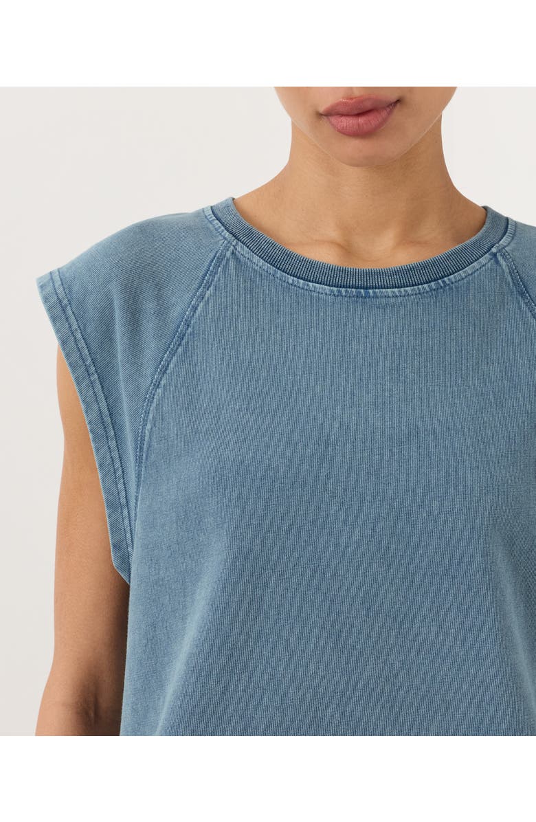 Pact Organic Cotton Weekends Raglan Muscle Tee, Alternate, color, Washed Wedgewood Blue