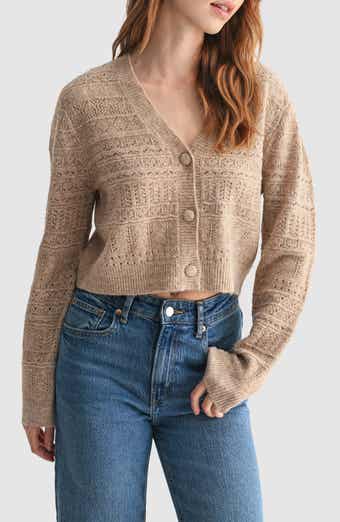 Pointelle Button Cardigan