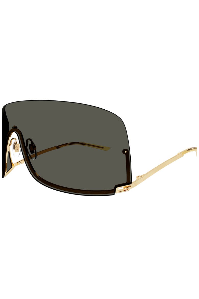 99mm Mask Sunglasses, Alternate, color, GOLD/ BLACK