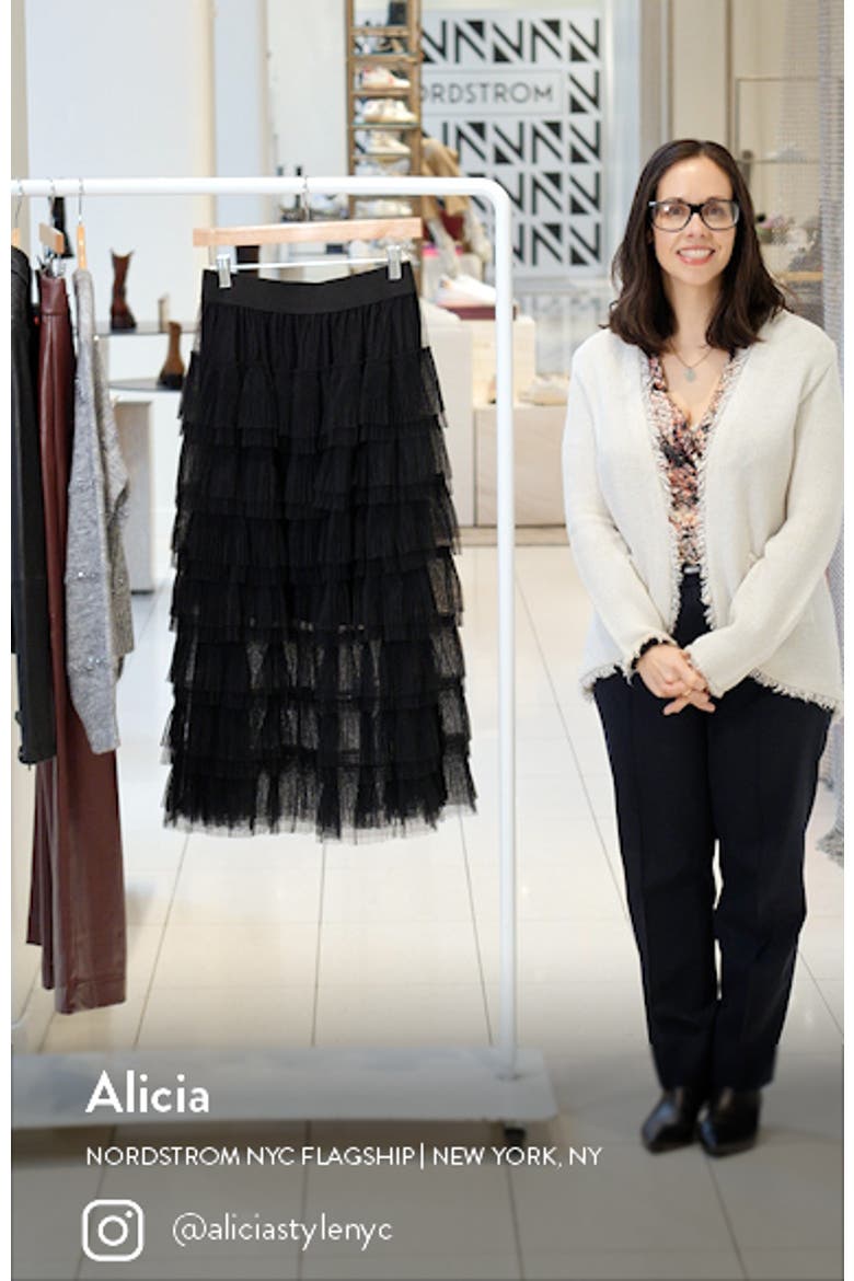 Tulle midi skirt video