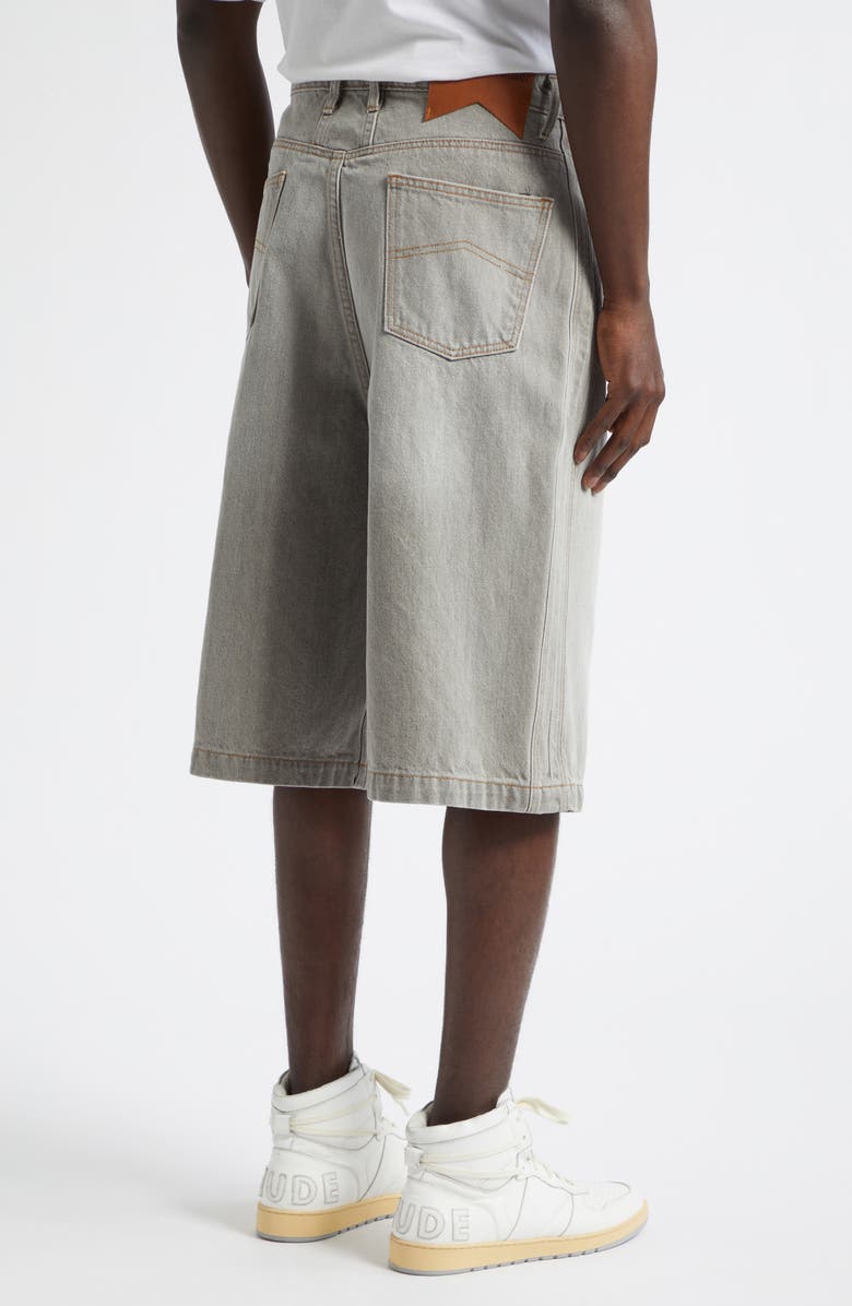 Rhude Baggy Traxedo Denim Shorts, Alternate, color, Liberty Grey