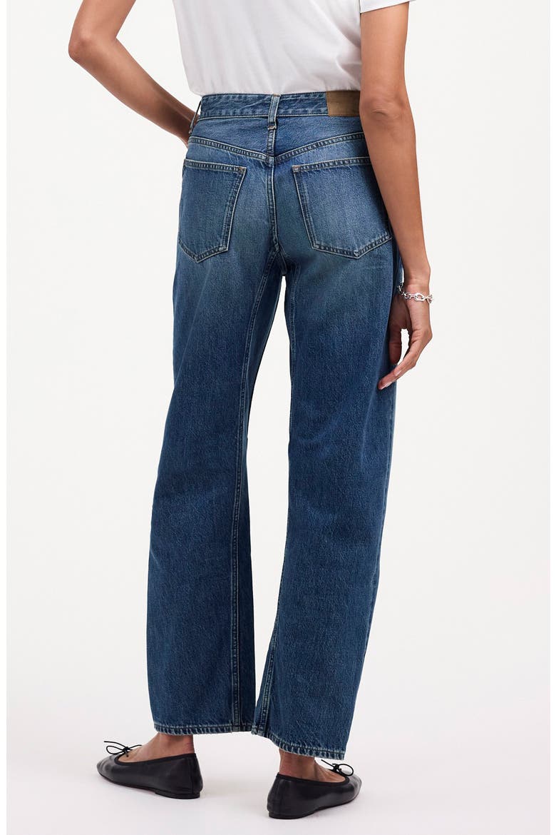 Darted Barrel Leg Jeans, Alternate, color, IRMO WASH