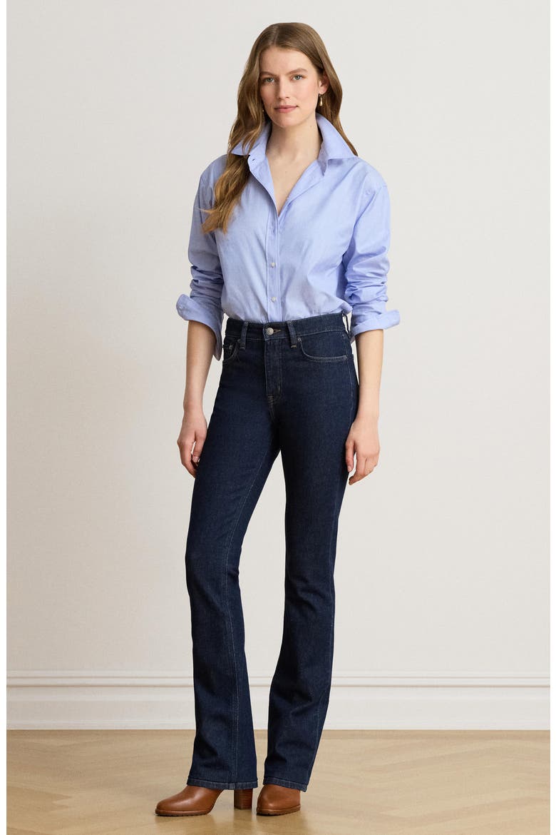 Long Sleeve Cotton Shirt, Alternate, color, BLUE