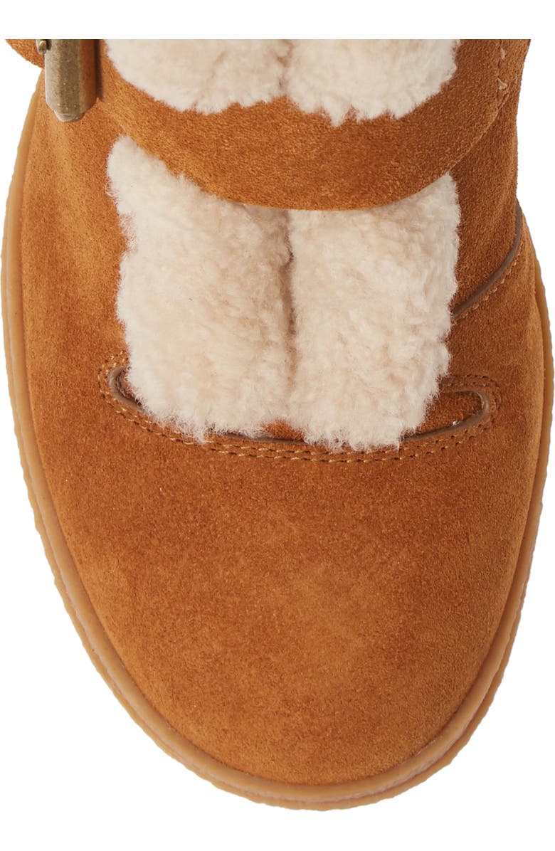 See by Chloé Brandie Genuine Shearling Buckle Bootie, Alternate, color,