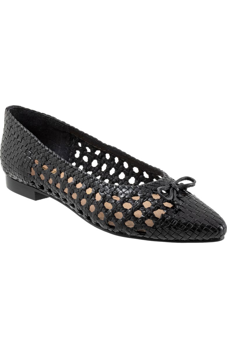 Trotters Edith Woven Pointed Toe Flat, Main, color,