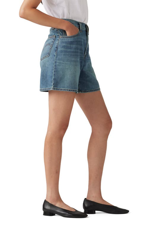 Levi's Baggy High Waist Cotton & Linen Denim Shorts