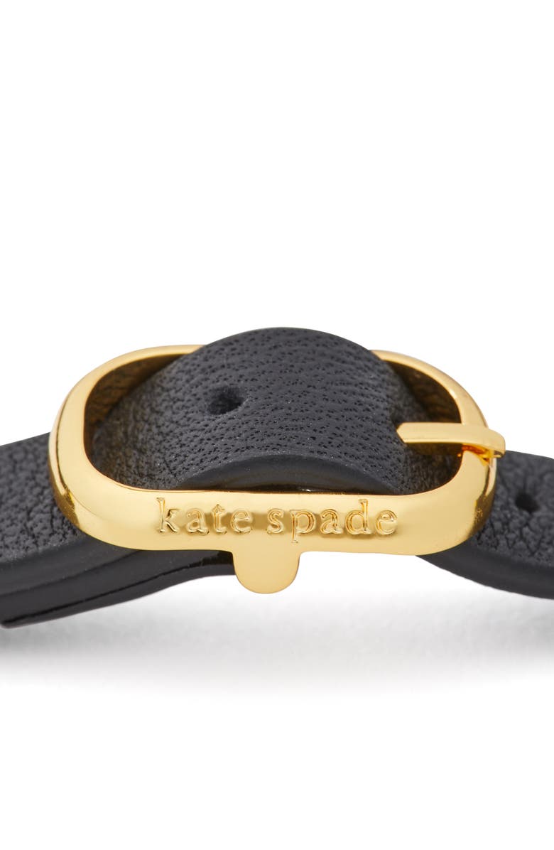 Kate Spade New York heartful leather wrap bracelet, Alternate, color, 