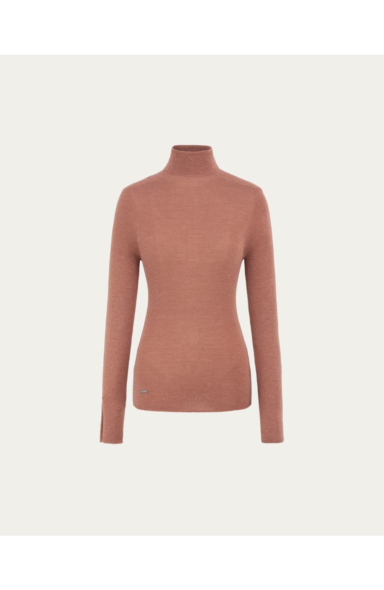 JUANA Ossa Knitted Hemp Turtleneck, Main, color, Brown