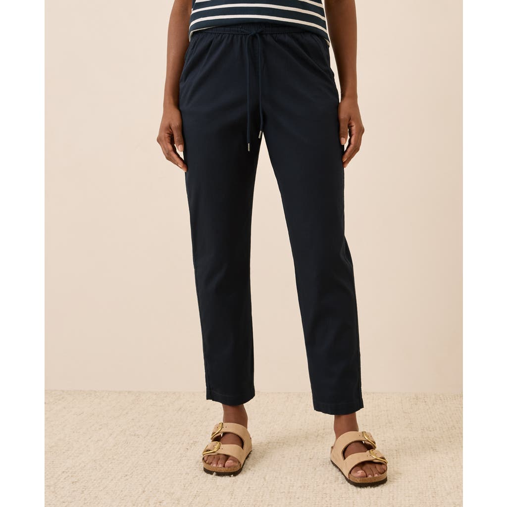 Pact Organic Cotton Daily Twill Drawstring Pant In Blue