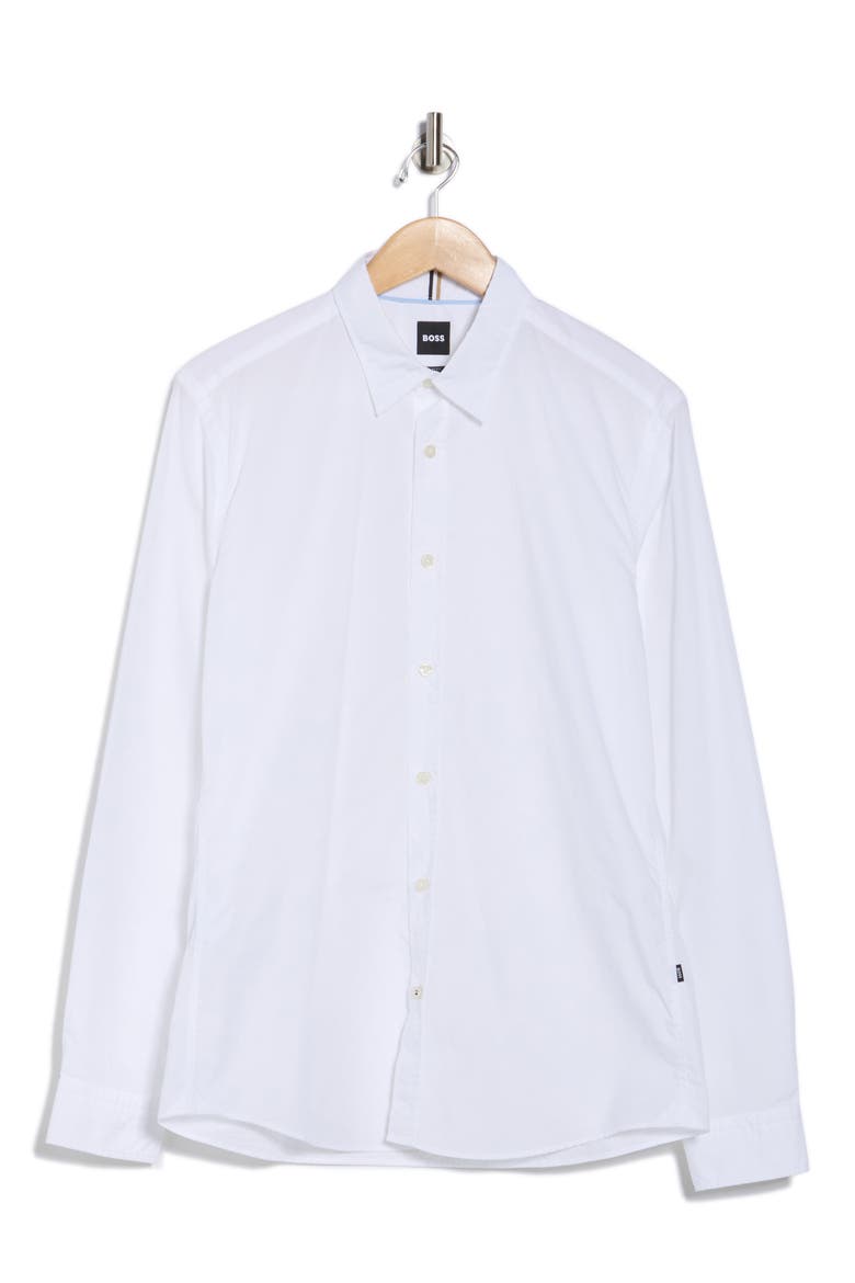 Roan Kent Cotton Button-Up Shirt, Alternate, color, WHITE