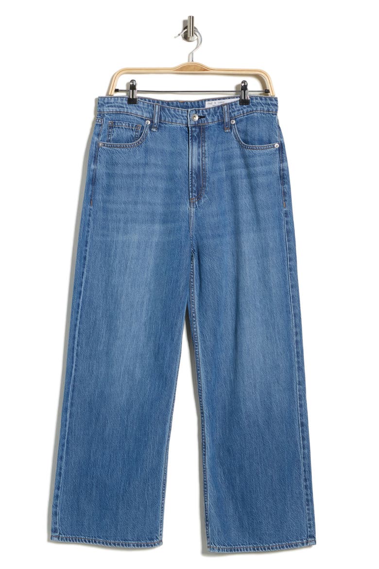 Lori High Waist Ankle Wide Leg Jeans, Alternate, color, WOBURN