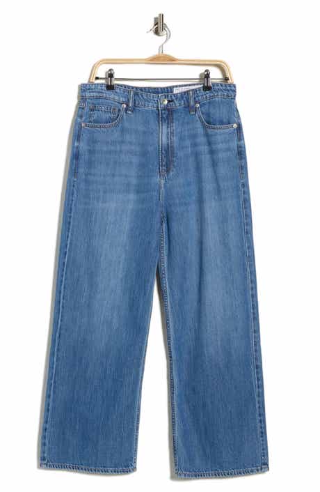rag & bone Lori High Waist Crop Wide Leg Jeans