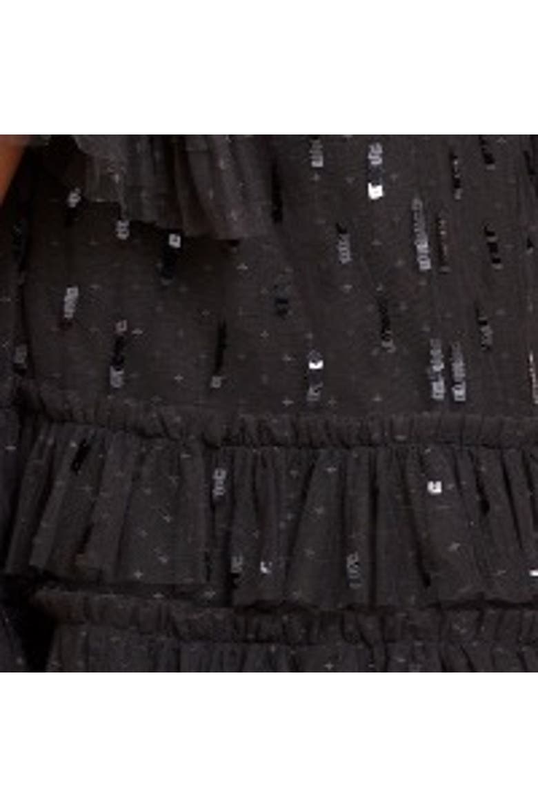 Sequin Dash Mini Dress, Alternate, color, Graphite