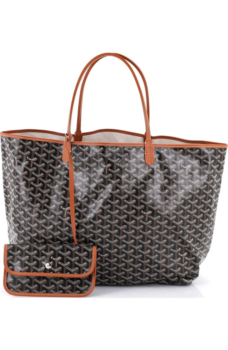 Pre-Owned Goyard Saint Louis Tote Coated Canvas GM, Alternate, color, Brown