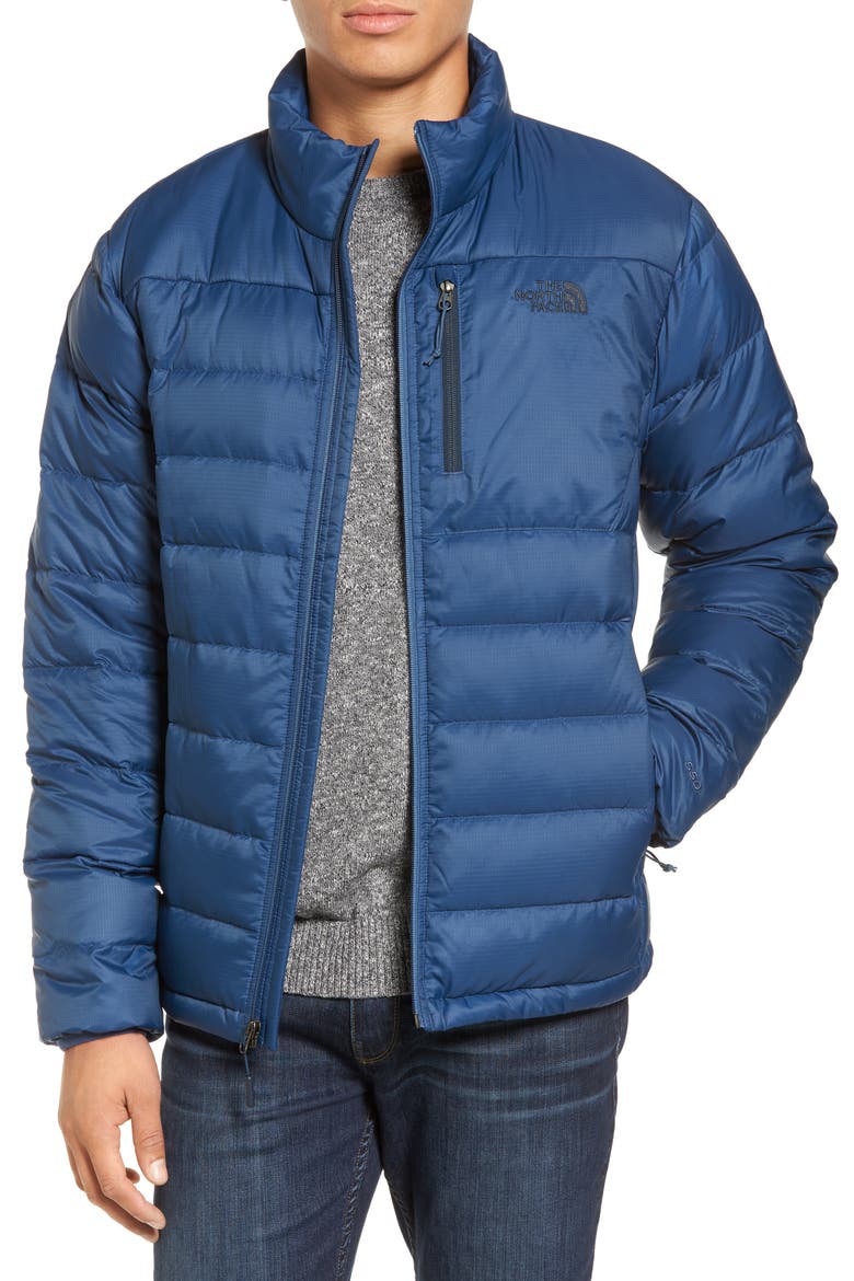 'Aconcagua' Goose Down Jacket, Main, color, SHADY BLUE