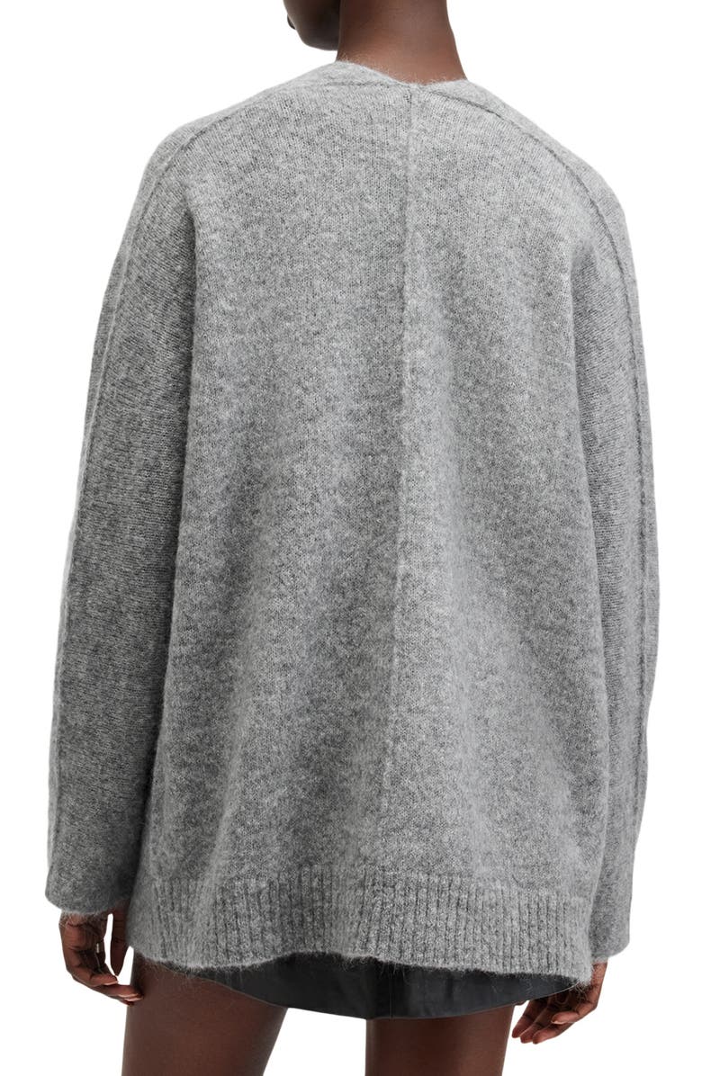 AllSaints Zoe Wool & Mohair Blend Cardigan, Alternate, color, 
