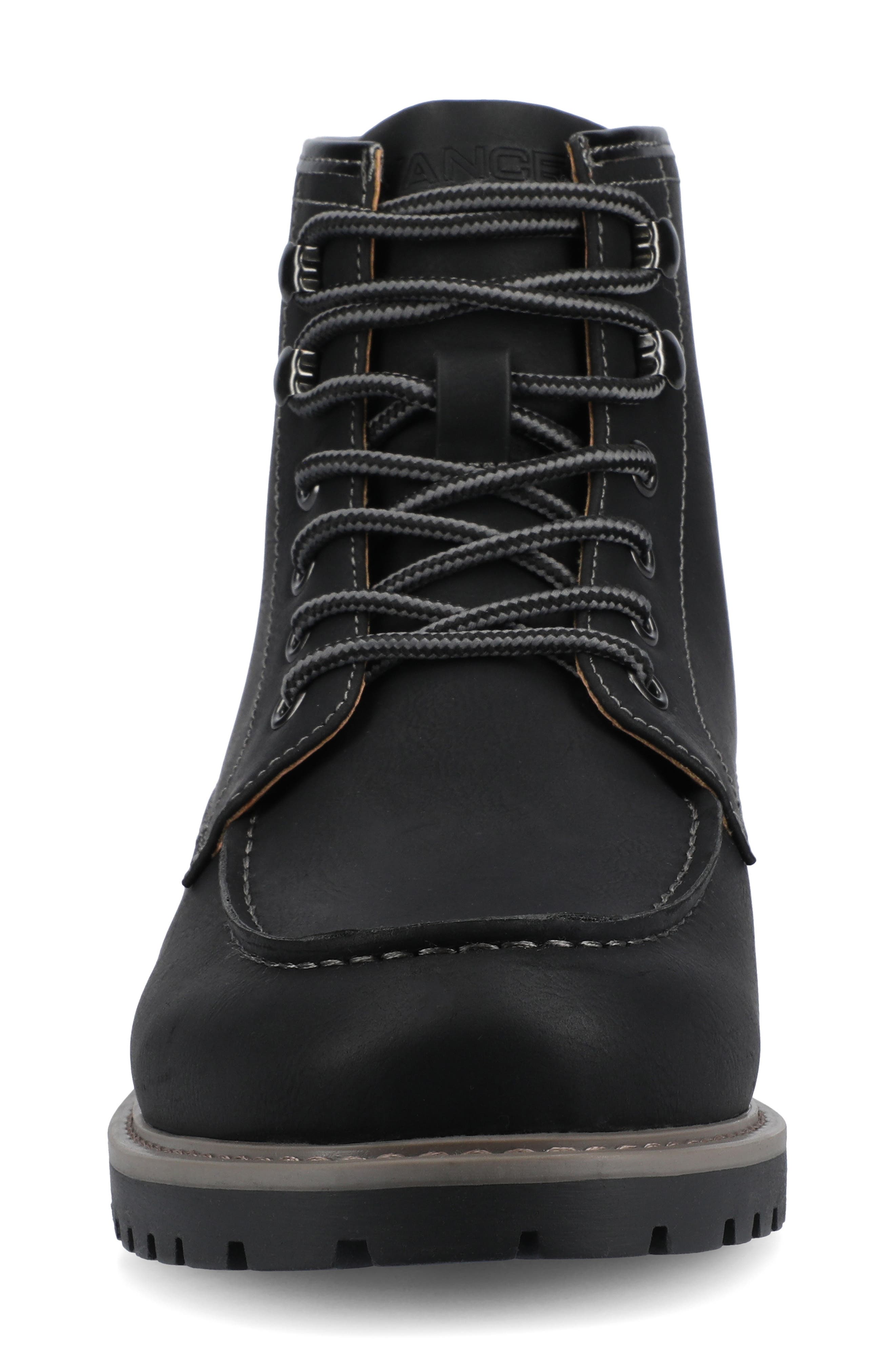 VANCE CO Zeus Lace-Up Boot, Alternate, color, Black