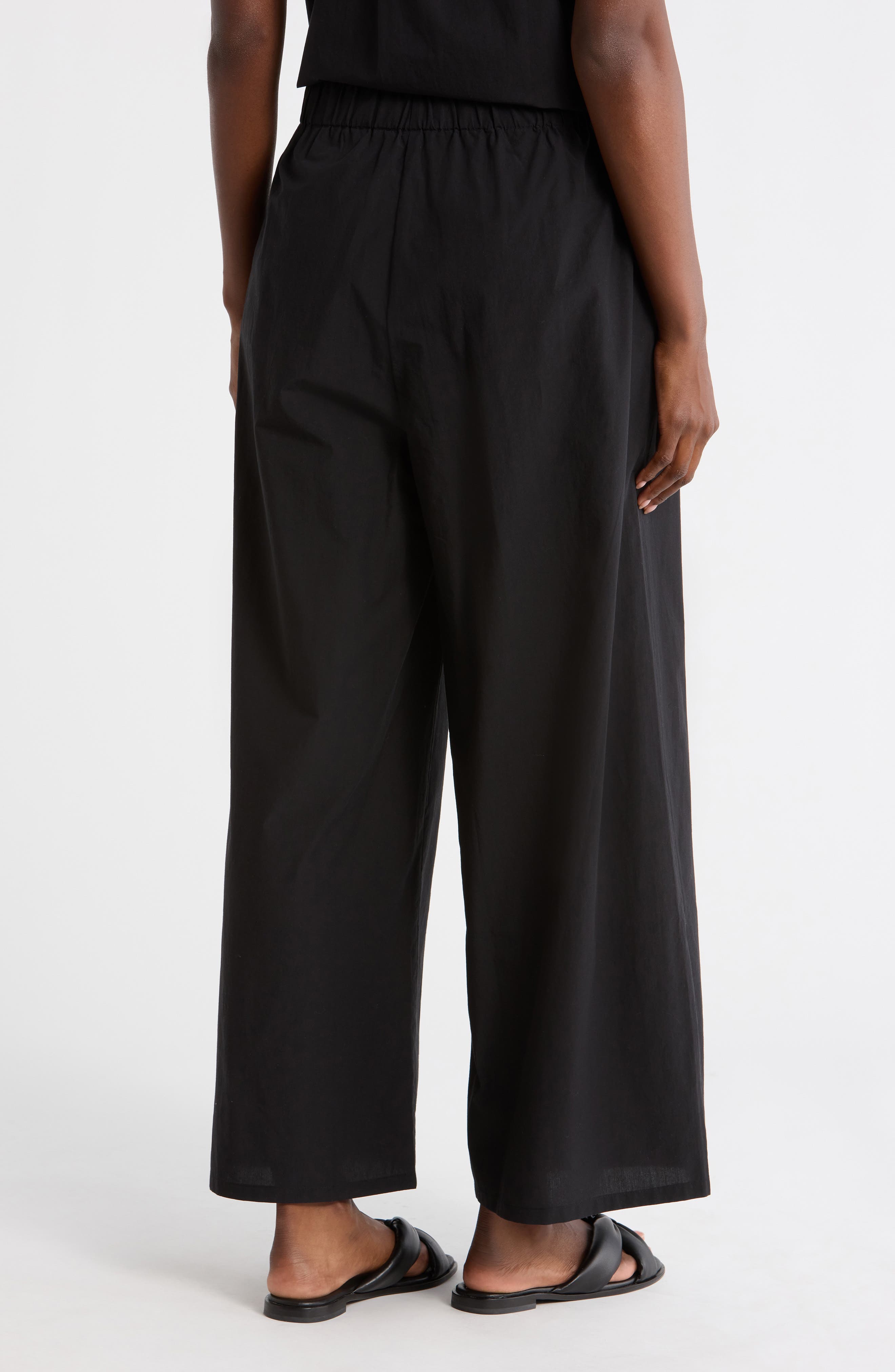 Organic Cotton Wide Ankle Length Pants - image 2