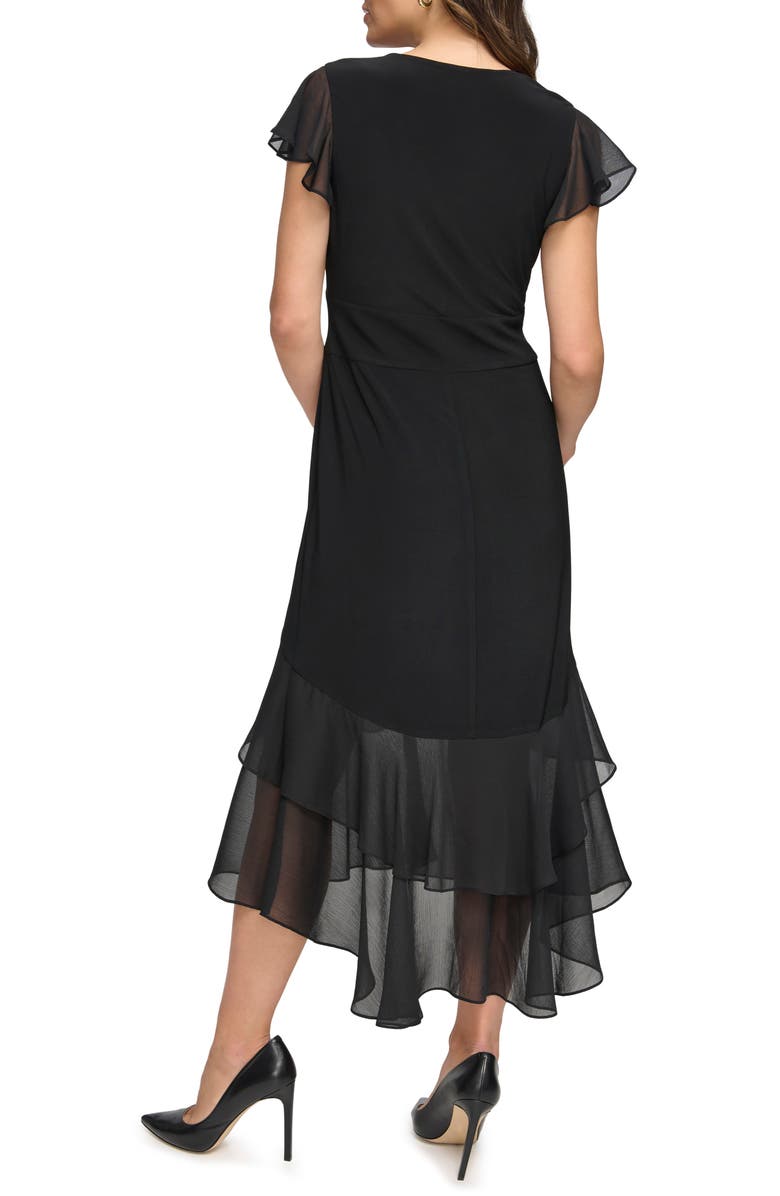 Tommy Hilfiger Mixed Media High-Low Dress, Alternate, color,