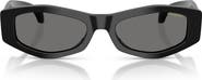 Versace 54mm Polarized Irregular Sunglasses