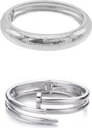 Adornia Set of 2 Nail & Hammer Assorted Bracelets