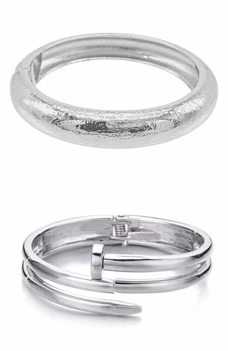 Adornia Set of 2 Nail & Hammer Assorted Bracelets