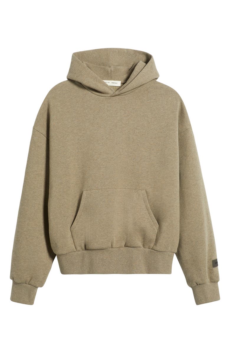 Fear of God Essentials Classic Fit Logo Graphic Hoodie, Alternate, color, Homestead Heather