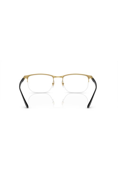 Ray Ban Ray-ban 53mm Irregular Optical Glasses In Black