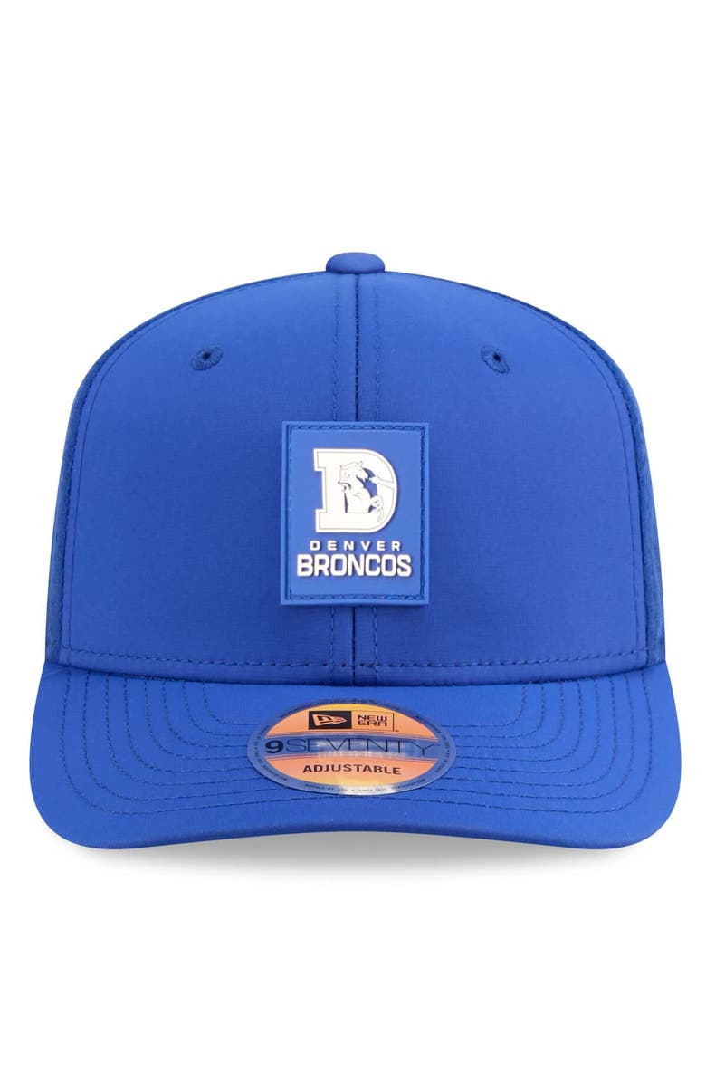 New Era Men's New Era Royal Denver Broncos 2025 Sideline Throwback 9SEVENTY Trucker Adjustable Hat, Alternate, color, 
