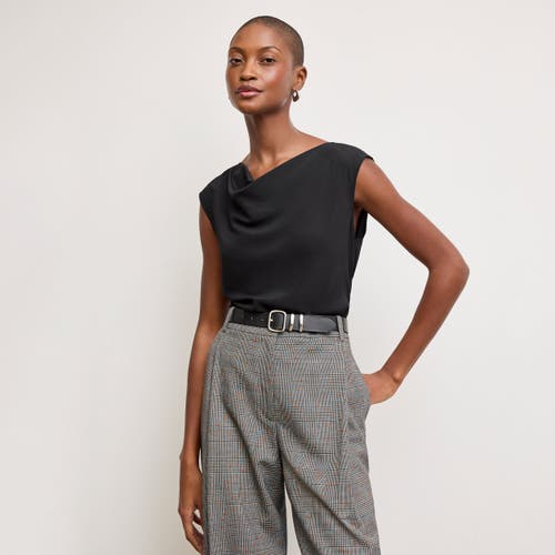 M.m.lafleur The Orchard Skirt - Washable Silk In Black
