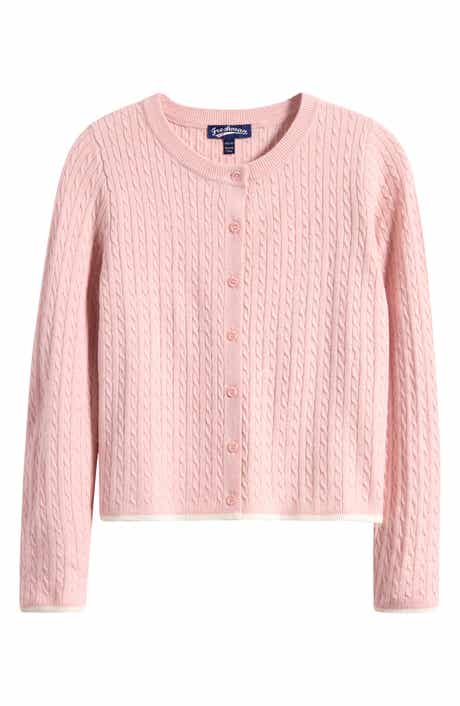 Freshman Kids' Tipped Cable Knit Cardigan