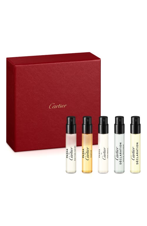 Cartier Masculine Fragrance Discovery Set In Transparent