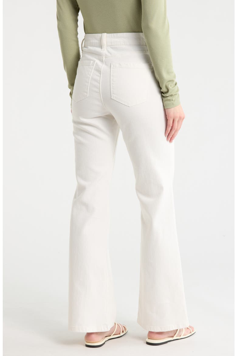 Retro High Waist Flare Leg Jeans, Alternate, color, VINTAGE WHITE