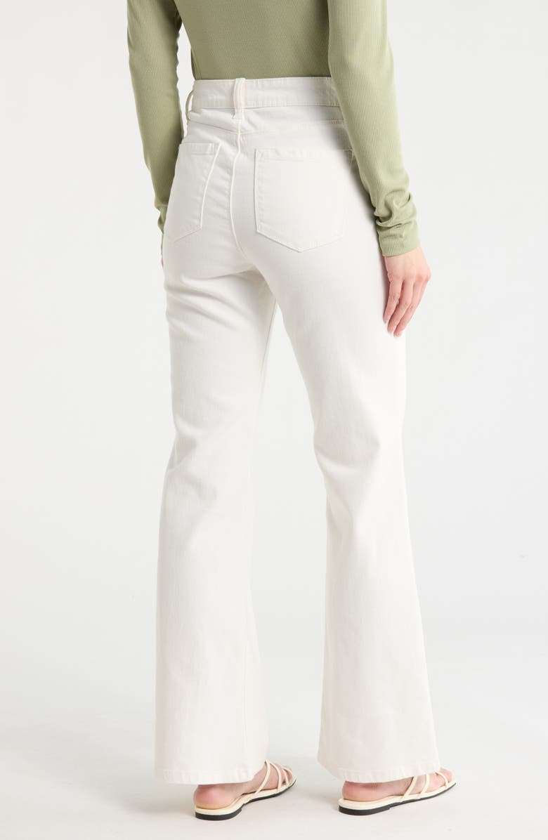 Sanctuary Retro High Waist Flare Leg Jeans, Alternate, color, Vintage White