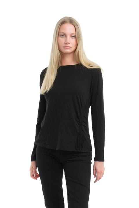 Long Sleeve Ruched Side