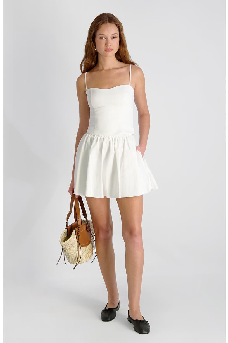 Stretch Cotton Sateen Camisole, Alternate, color, 10-SUMMER WHITE